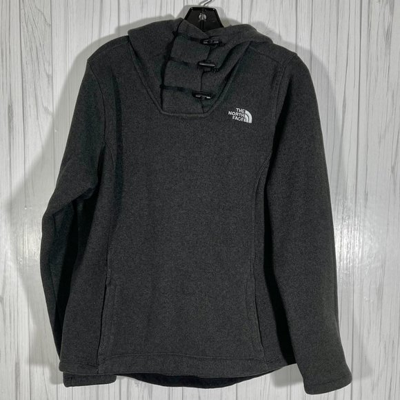 The North Face Woman's Gray Jacket with Horn Buttons